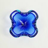 Murano glass Sommerso ashtrays from the mid-century by F. Poli for Seguso