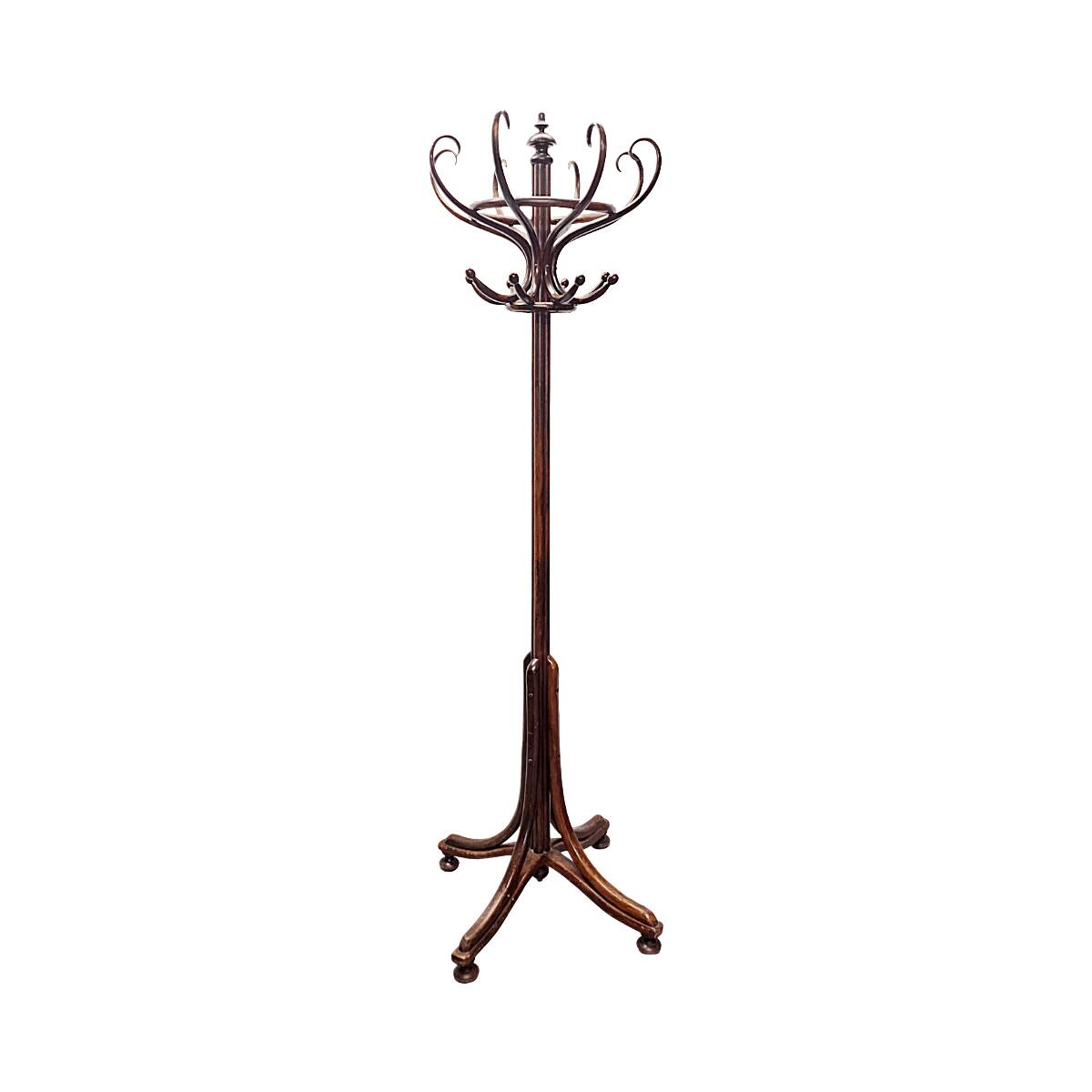 Art Deco Standing Coat Rack Thonet Style, 1920/30s