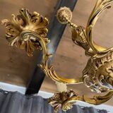 Gilded bronze chandelier Louis XV