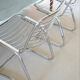 Lot 2 chaises métal chromé Gastone Rinaldi