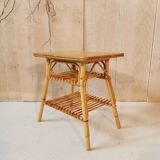 Rattan bedside table