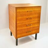 Small teak chest of drawers, 1950s