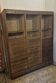 Beau meuble classeur ancien en bois, composé de 3 compartiments avec