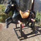 Vintage carousel riding horse