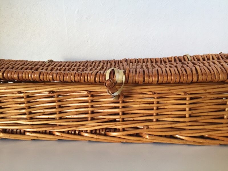 Panier boite en osier Boho
