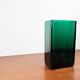 Minimalist mid-century glass block vase by Finncristall, Finland, 1960s.