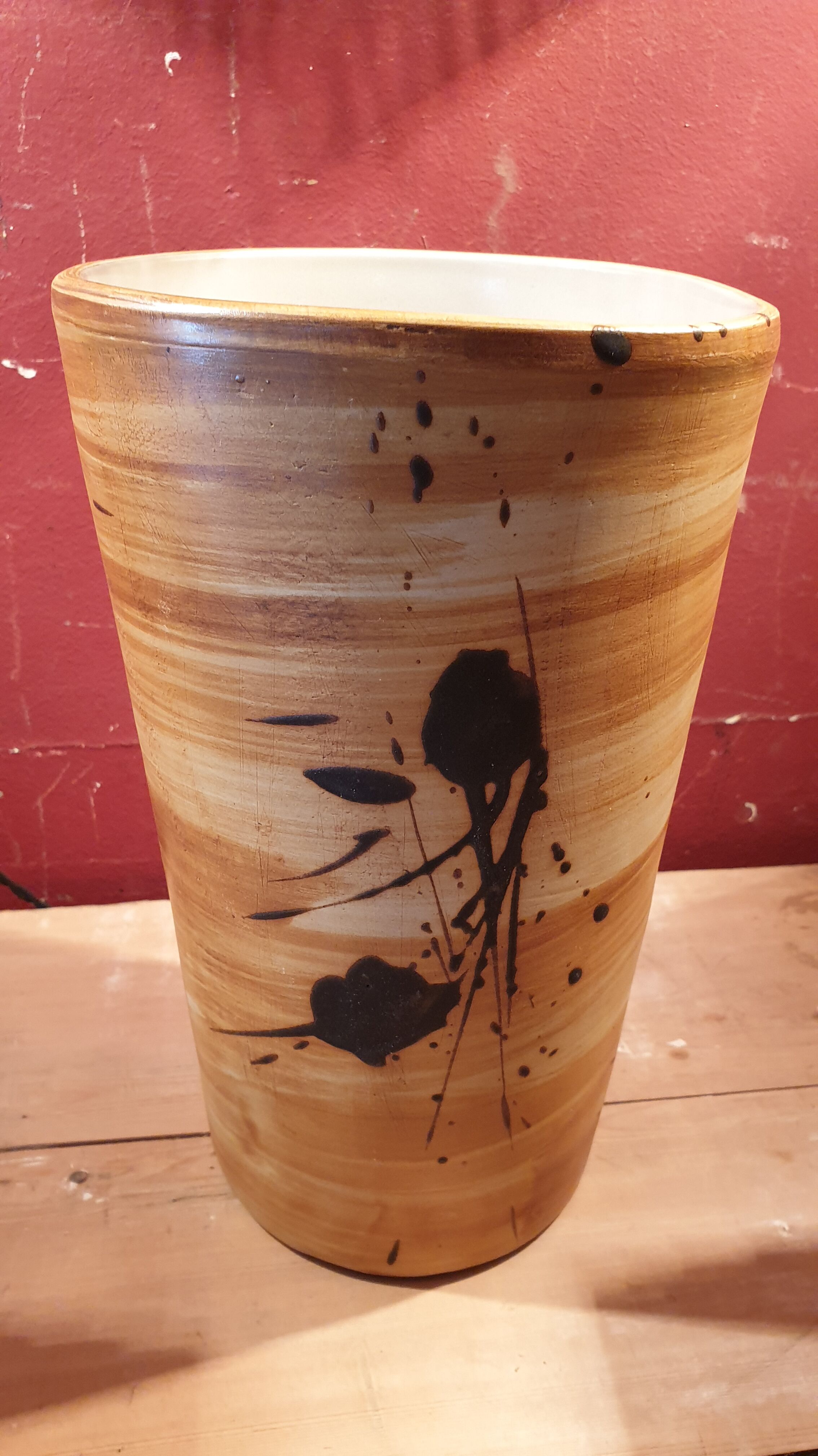 Vase céramique La Colombe Vallauris années 1960