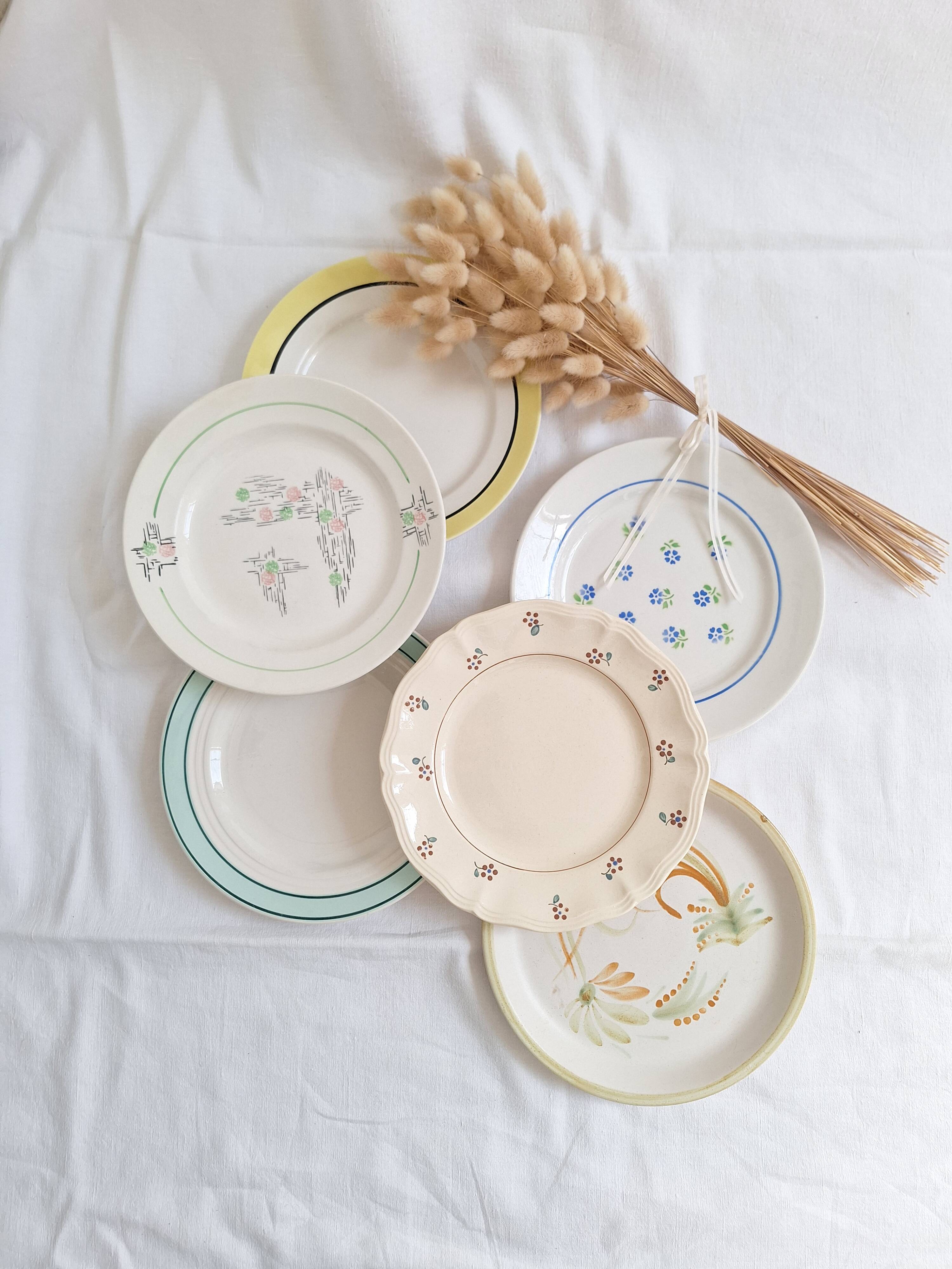 Flat plates Henriot, Céranord, Sarreguemines Digoin