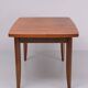 Extendable dining table in walnut wood by Jindrich Halabala 1960