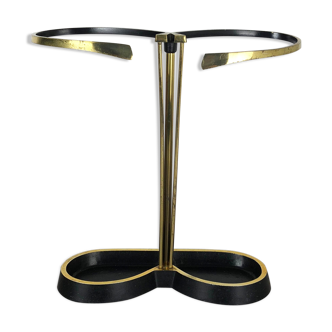 Original Midcentury Metal Brass Umbrella Stand, Germany, 1950s