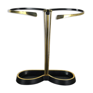 Original Midcentury Metal Brass Umbrella Stand, Germany, 1950s