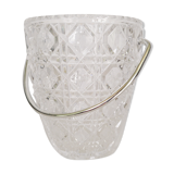 Chiseled crystal ice bucket