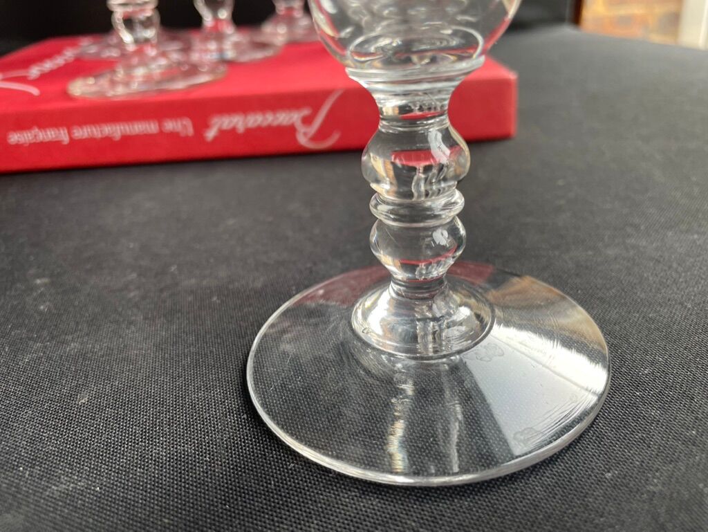 6 champagne flutes baccarat service clermont - xixth