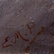 Portrait table ec. Pre-Raphaelic signed E.M.P. XIX° century + frame