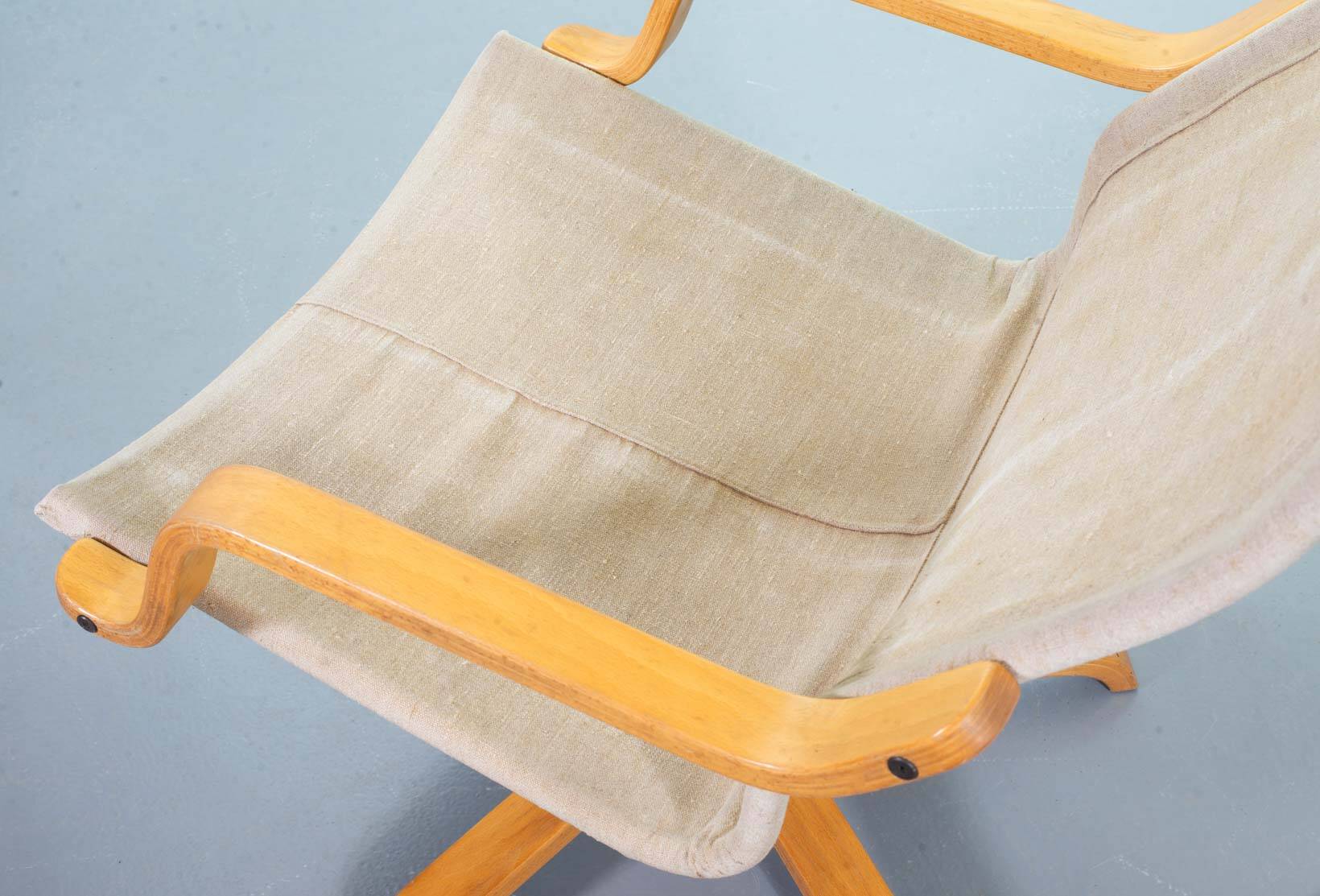 Noboru Nakamura Design Chocolate Brown Padded Leatherette Swivel Chairs 70s