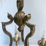 Lustre en bronze doré style Louis XVI