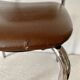 Chaise vintage en chrome et skaï