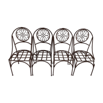 Set of 4 garden chairs