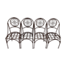 Set of 4 garden chairs