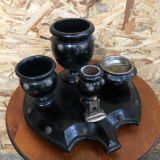 Old napoleon smoking tray 3 wood badge