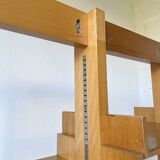 Bookcase on solid beech legs from the 80s