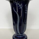 Blue ceramic vase