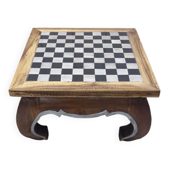 Checkers game coffee table