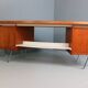 Cees Braakman Boomerang Desk with Triangle Legs for Pastoe, Dutch Design, 1950s