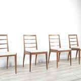 Set Of 4 Midcentury McIntosh Teak Chairs. Vintage Modern / Retro / Danish S