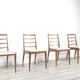 Set Of 4 Midcentury McIntosh Teak Chairs. Vintage Modern / Retro / Danish S