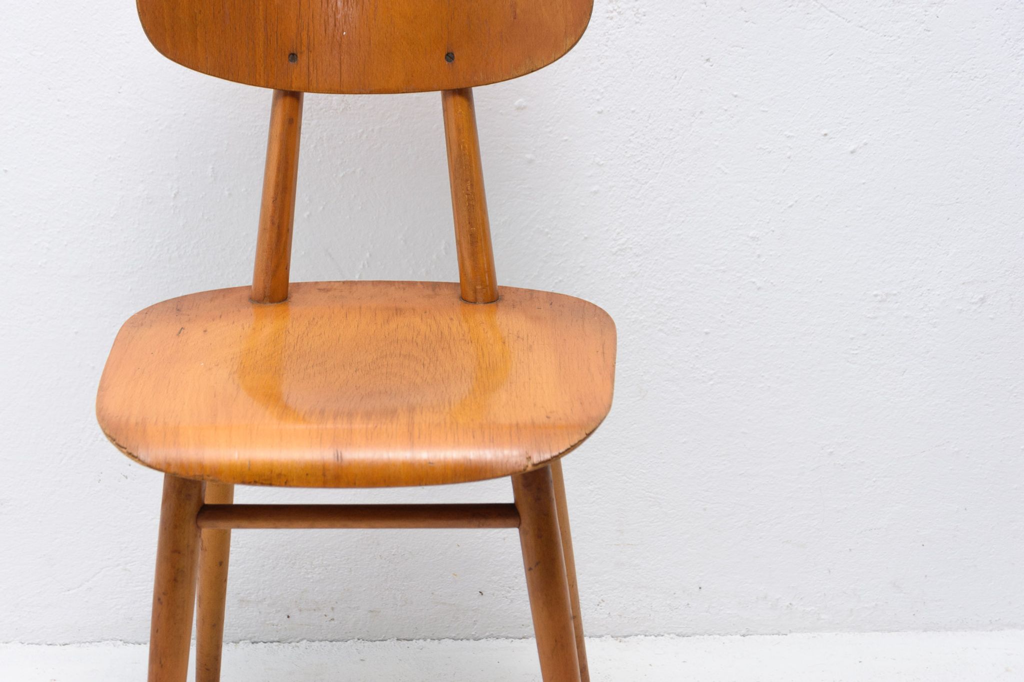 Mid century dining chairs Ton, set of four, 1960