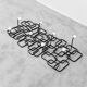 Vintage wall coat rack in metal, 1970s modernist
