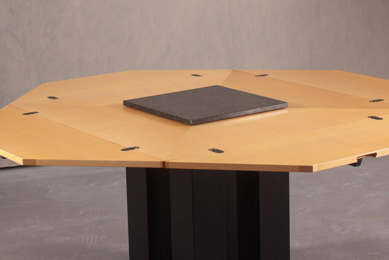 Postmodern Cirkante dining table by Bob Van Den Berghe for Tranekaer, Denmark, 1990s