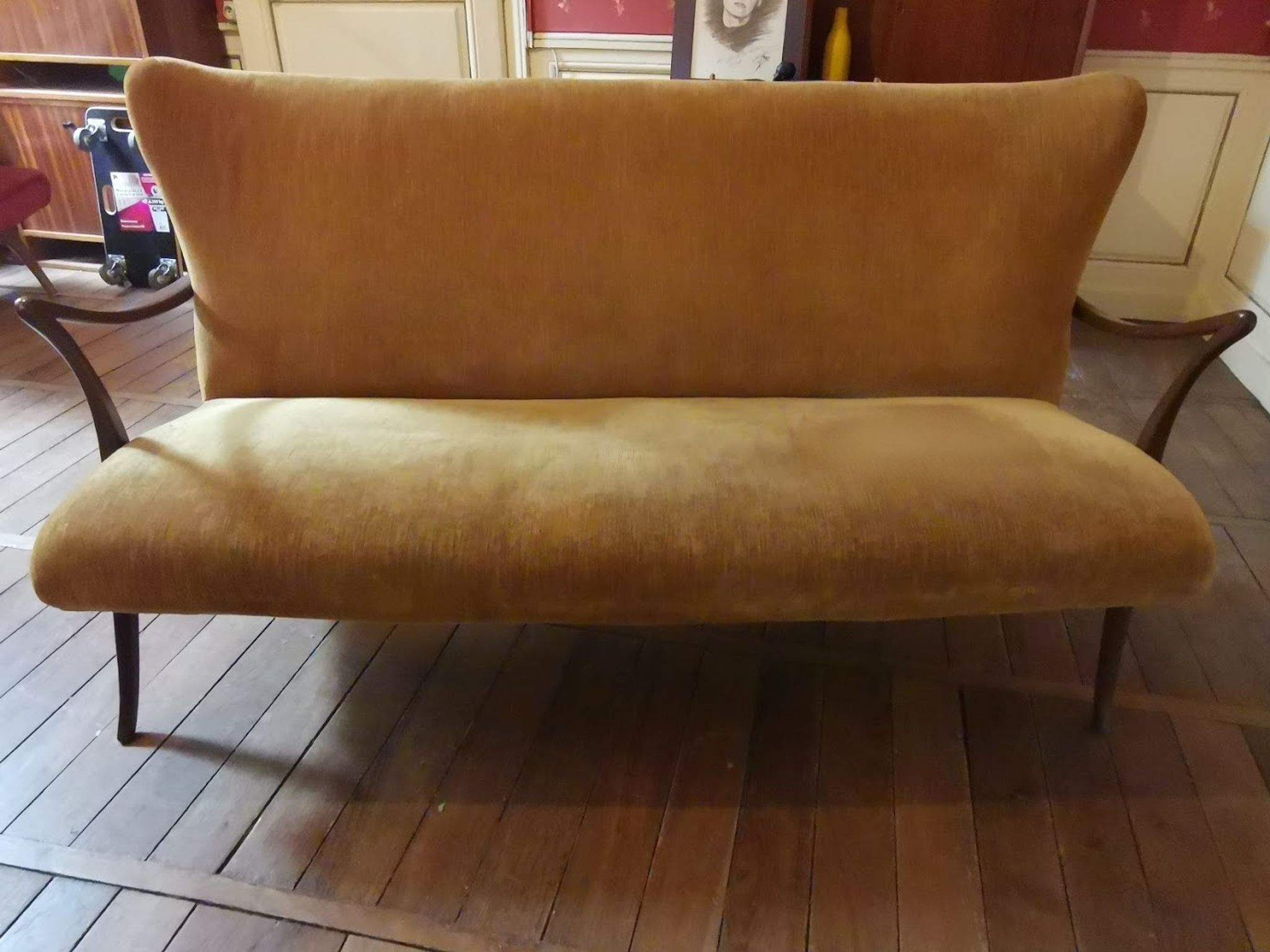 Canapé wing scandinave années 50 60