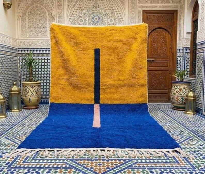 Custom-made traditional artisan pure wool rug 2.5/3.5 m