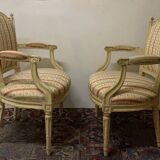 Pair Of Louis XVI Style Cabriolet Armchairs
