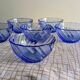 Set de 6 bols vintages bleus par Duralex