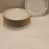 8 assiettes anciennes dessert"sfp France "