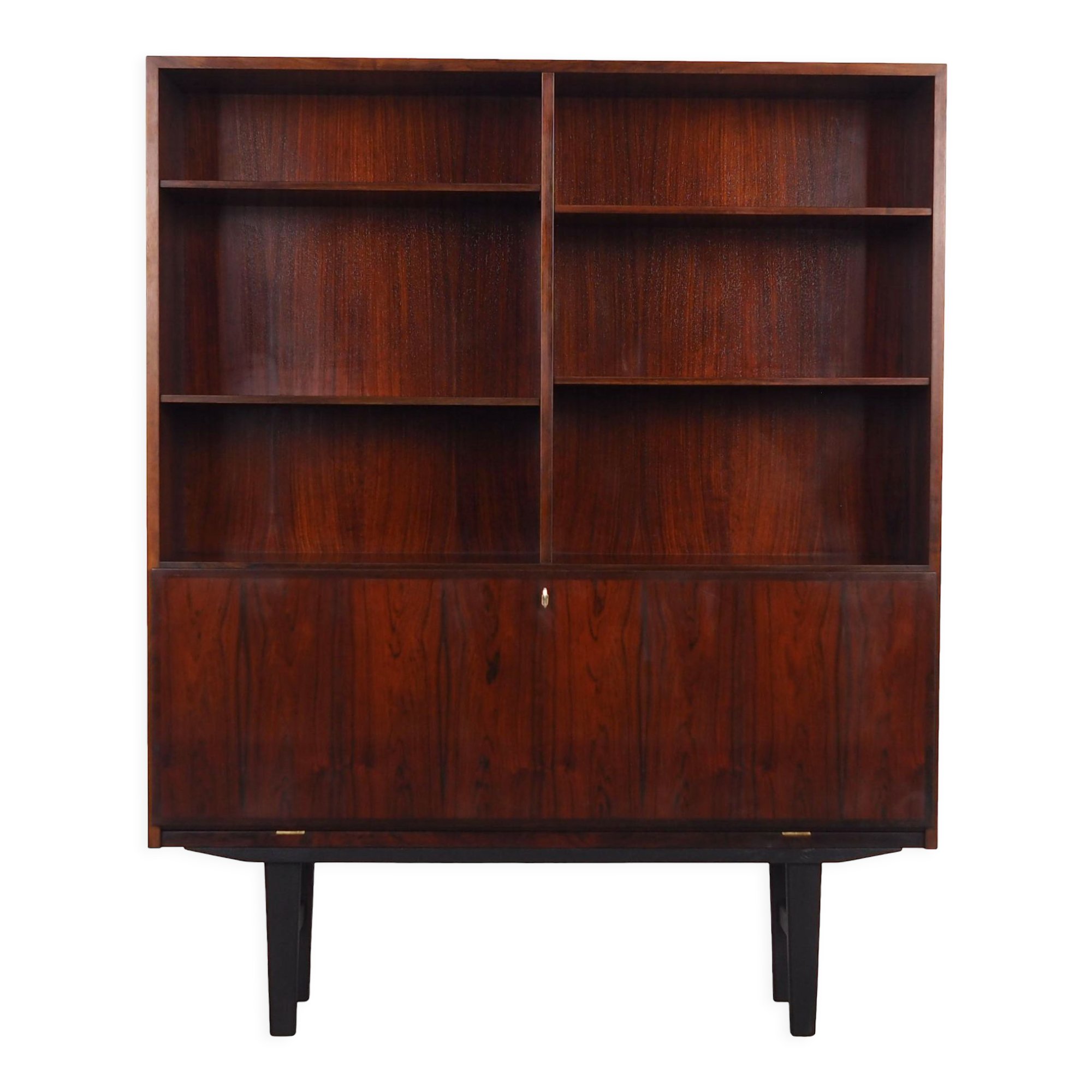 Rosewood bookcase, danish design, 1960s, manufactured by omann jun