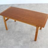 Table basse en teck et chêne, Suède années 1960