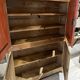 Vintage farmhouse high sideboard from the 19th century