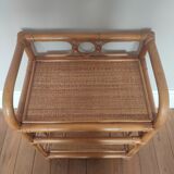Rattan shelf cabinet