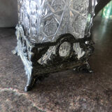 Vintage transparent glass vase