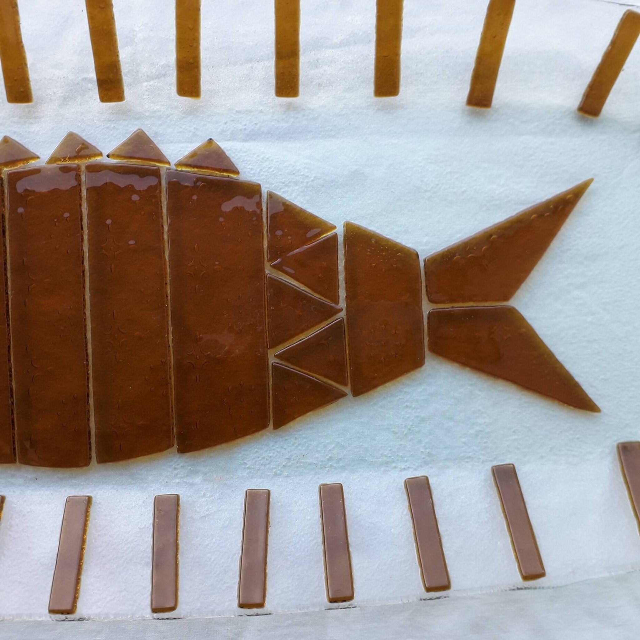 Plat à poisson en verre de Murano