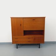 Meuble bibliothèque secrétaire de rangement vintage style scandinave