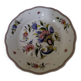 Flat plate Rouen earthenware