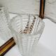 Chiseled glass vase 1960s