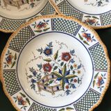 6 Sarreguemines flat plates