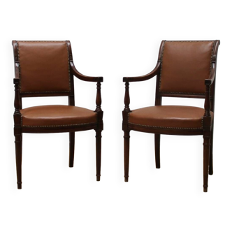 Pair of Empire style armchairs