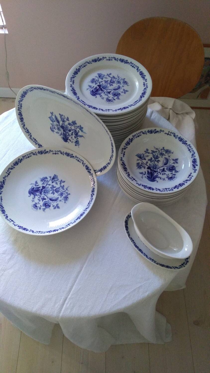 Oval Bavarian porcelain dish - 1960s